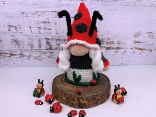 Crochet Pattern Ladybug Gnome