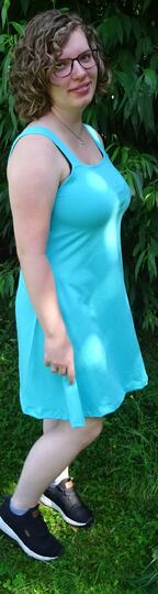 Kleid Anni in 5 Längen nähen mit Schnittmuster in Gr. 34 - 48 Trägerkleid