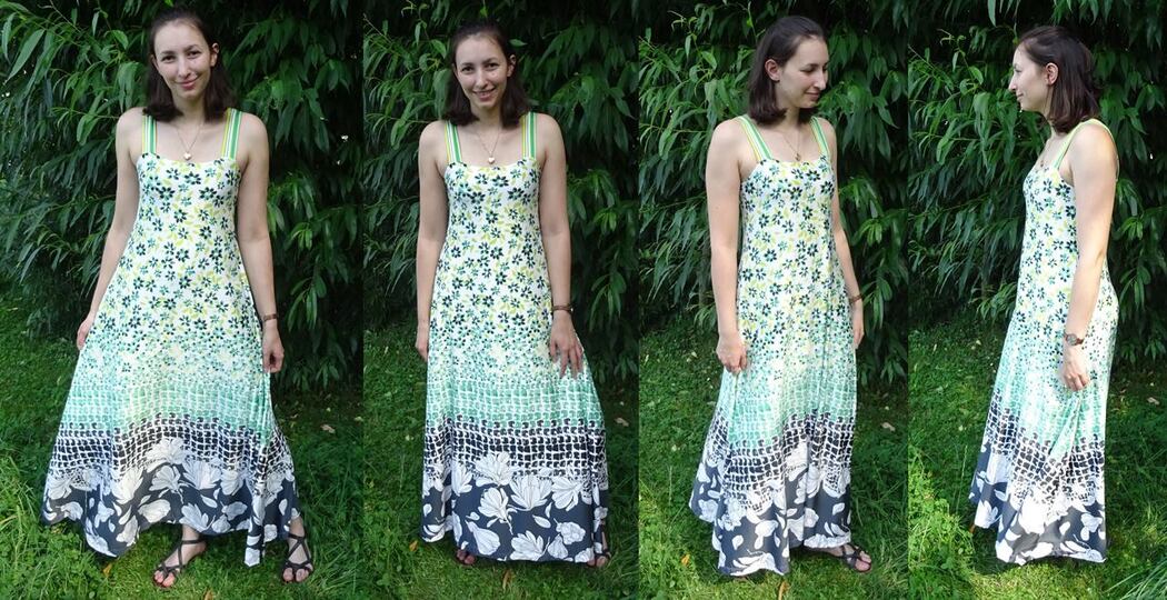 Kleid Anni in 5 Längen nähen mit Schnittmuster in Gr. 34 - 48 Trägerkleid