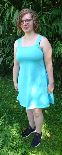 Kleid Anni in 5 Längen nähen mit Schnittmuster in Gr. 34 - 48 Trägerkleid