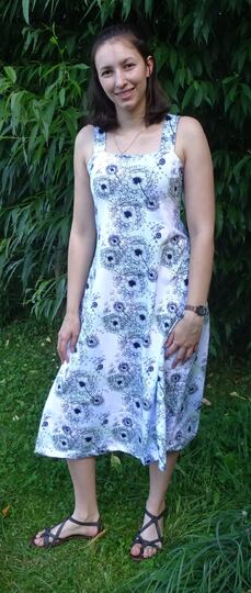 Kleid Anni in 5 Längen nähen mit Schnittmuster in Gr. 34 - 48 Trägerkleid