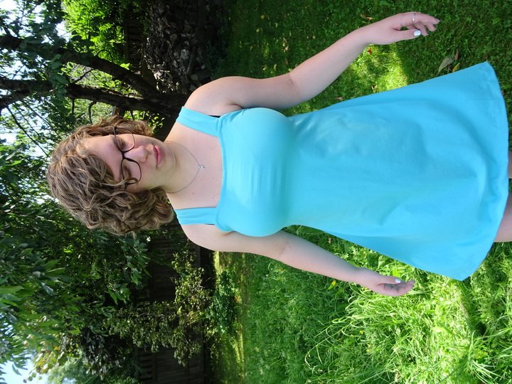 Kleid Anni in 5 Längen nähen mit Schnittmuster in Gr. 34 - 48 Trägerkleid