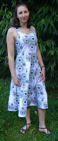 Kleid Anni in 5 Längen nähen mit Schnittmuster in Gr. 34 - 48 Trägerkleid
