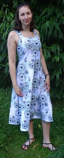 Kleid Anni in 5 Längen nähen mit Schnittmuster in Gr. 34 - 48 Trägerkleid