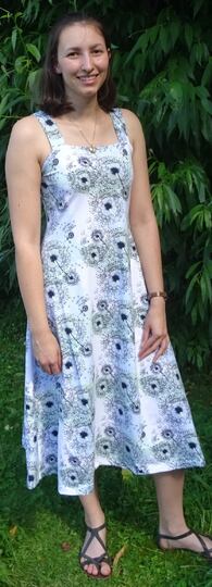 Kleid Anni in 5 Längen nähen mit Schnittmuster in Gr. 34 - 48 Trägerkleid