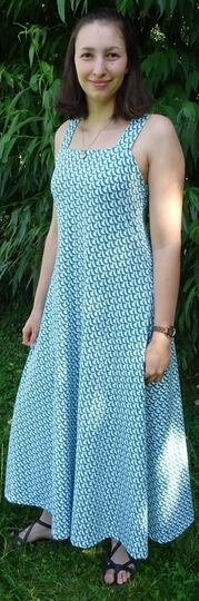 Kleid Anni in 5 Längen nähen mit Schnittmuster in Gr. 34 - 48 Trägerkleid