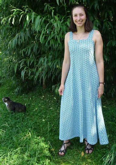 Kleid Anni in 5 Längen nähen mit Schnittmuster in Gr. 34 - 48 Trägerkleid