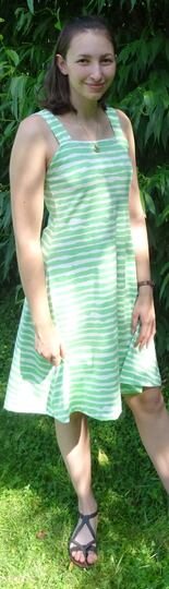 Kleid Anni in 5 Längen nähen mit Schnittmuster in Gr. 34 - 48 Trägerkleid