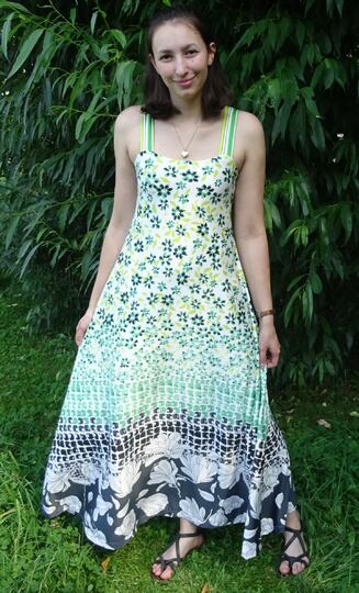 Kleid Anni in 5 Längen nähen mit Schnittmuster in Gr. 34 - 48 Trägerkleid