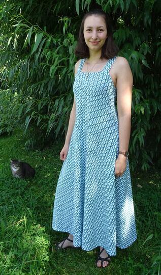 Kleid Anni in 5 Längen nähen mit Schnittmuster in Gr. 34 - 48 Trägerkleid