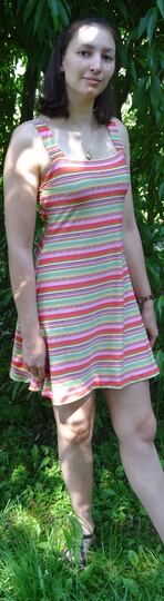 Kleid Anni in 5 Längen nähen mit Schnittmuster in Gr. 34 - 48 Trägerkleid