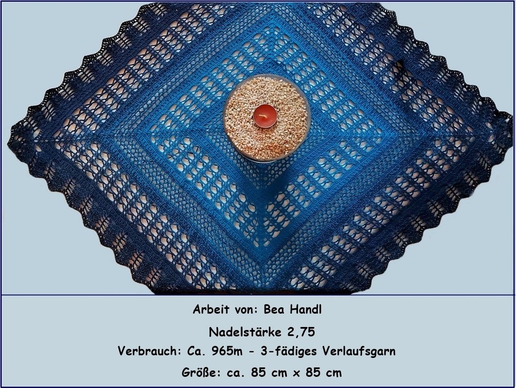 Häkelanleitung Mitteldecke "Tischgeflüster" - Bild 2