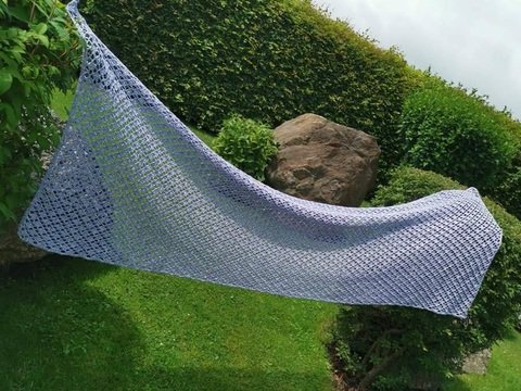 Häkelanleitung Stola Sömmerwinden luftig leichter Schal