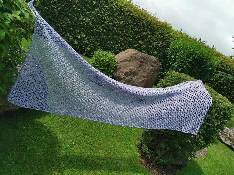 Häkelanleitung Stola Sömmerwinden luftig leichter Schal - Bild 2