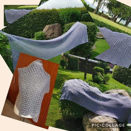 Häkelanleitung Stola Sömmerwinden luftig leichter Schal