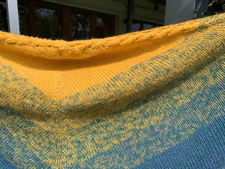 Dreiecktuch XXL "Sommerabend"