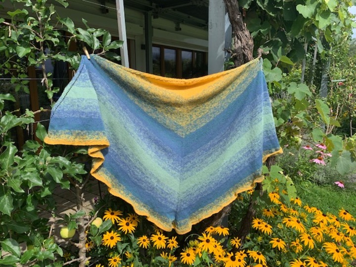 Dreiecktuch XXL "Sommerabend"