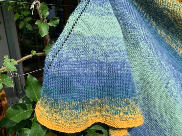 Dreiecktuch XXL "Sommerabend"