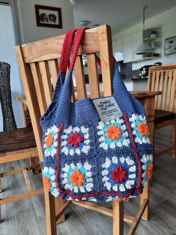 Anleitung Granny Square Blumen Tasche - Bild 3