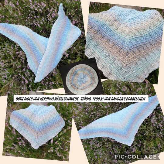 Häkelanleitung Both Sides flaches Dreieckstuch