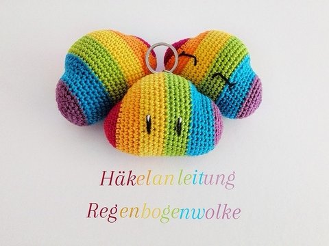 Häkelanleitung Regenbogenwolke