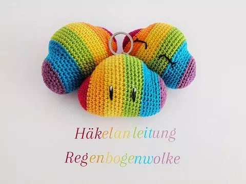 Häkelanleitung Regenbogenwolke