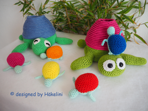 Steckspiel Schildi Schildkröte – Häkelanleitung von Häkelini