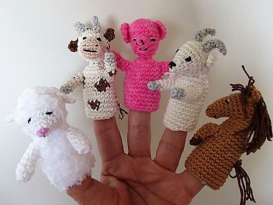 Häkelanleitung Fingerpuppen - 5 Bauernhoftiere - Bild 3