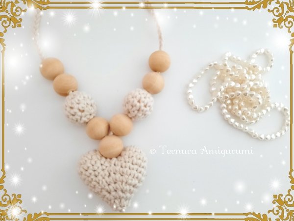 Crochet pattern Heart necklace