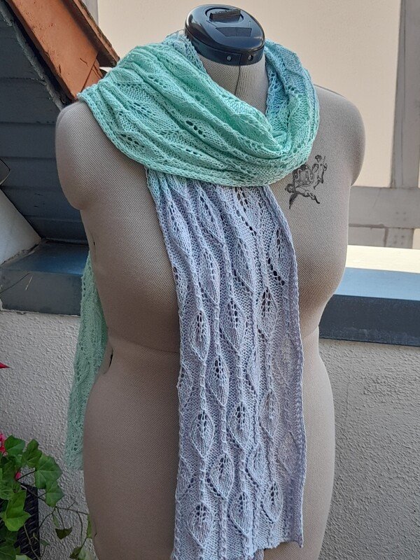 Strickanleitung für den Schal "Blätterwald"