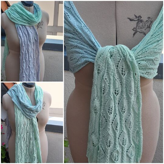 Strickanleitung für den Schal "Blätterwald"