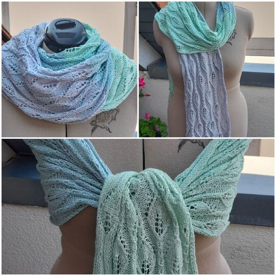 Strickanleitung für den Schal "Blätterwald"