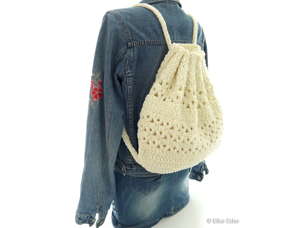 Pouch, Backpack "Quick and Easy" - Crochet Pattern