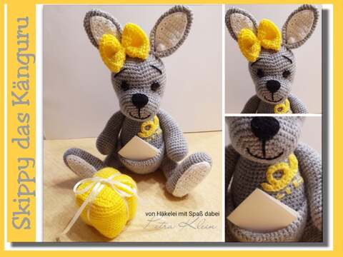 Häkelanleitung / Amigurumi / Skippy das Känguru