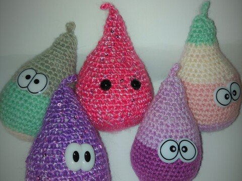 lustige Tropfenparade - Häkelanleitung perfekt für Anfänger