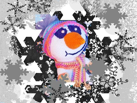 Schneemann Toby - Amigurumi Häkelanleitung