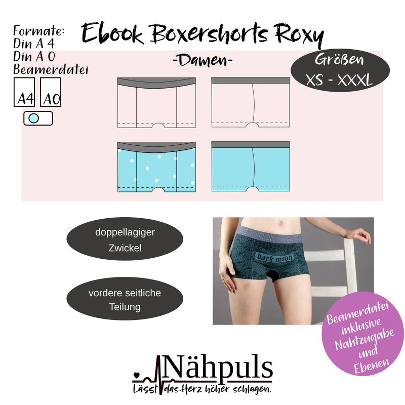 Anleitung Damen Boxershorts Roxy