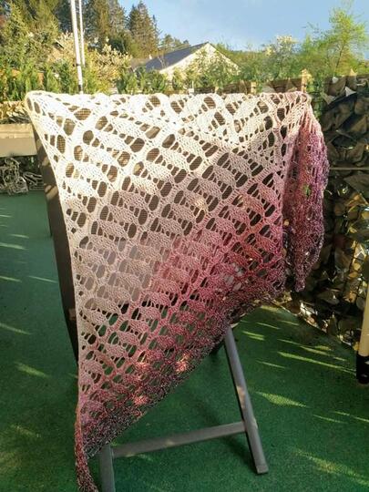 Tuch Ria häkeln Dreieckstuch