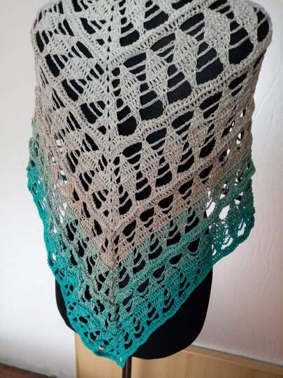 Tuch Ria häkeln Dreieckstuch