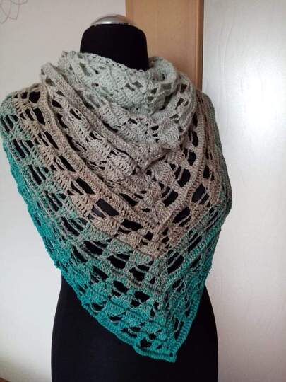 Tuch Ria häkeln Dreieckstuch