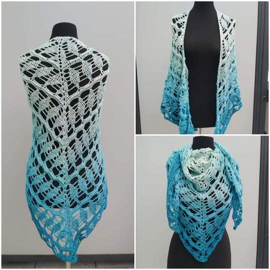 Tuch Ria häkeln Dreieckstuch