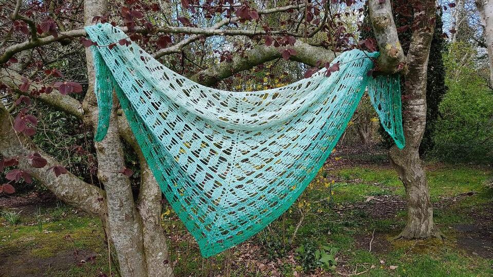 Tuch Ria häkeln Dreieckstuch