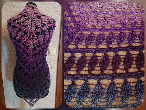 Tuch Ria häkeln Dreieckstuch