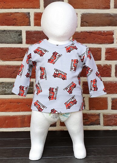 Fin Baby Shirt – Buttoned Shoulder Shirt EU 44–98 / US 0–3T