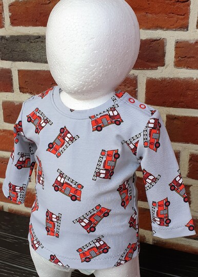 Fin Baby Shirt – Buttoned Shoulder Shirt EU 44–98 / US 0–3T