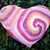Crochetpattern for a Heart pillow with Spiral-Design