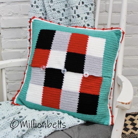 Classic Beetle Crochet Pattern Pillow Cover Tapestry