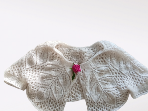 Anleitung Strickjacke mit Blattmuster stricken