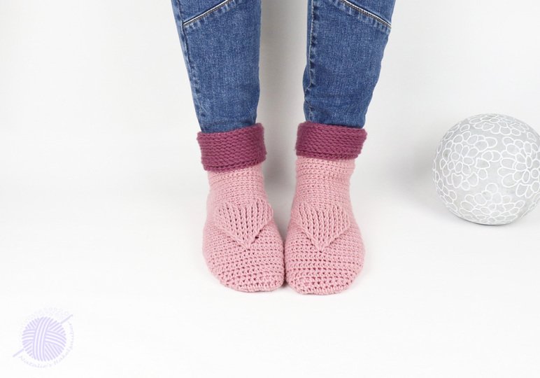 Haussocken mit dem Herz (Gr. 34-43)