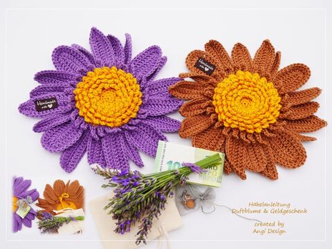 Blume mit Fach für Duftiges und Geld Geschenke